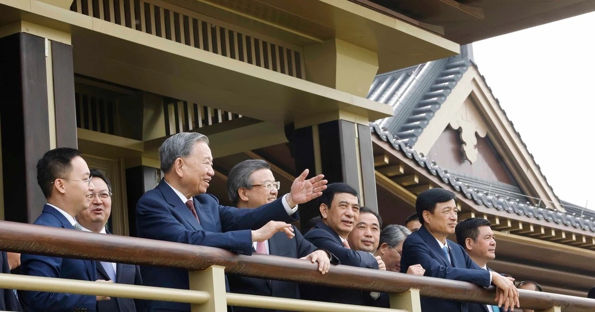 General Secretary and President Tô Lâm visiting Xiong’an